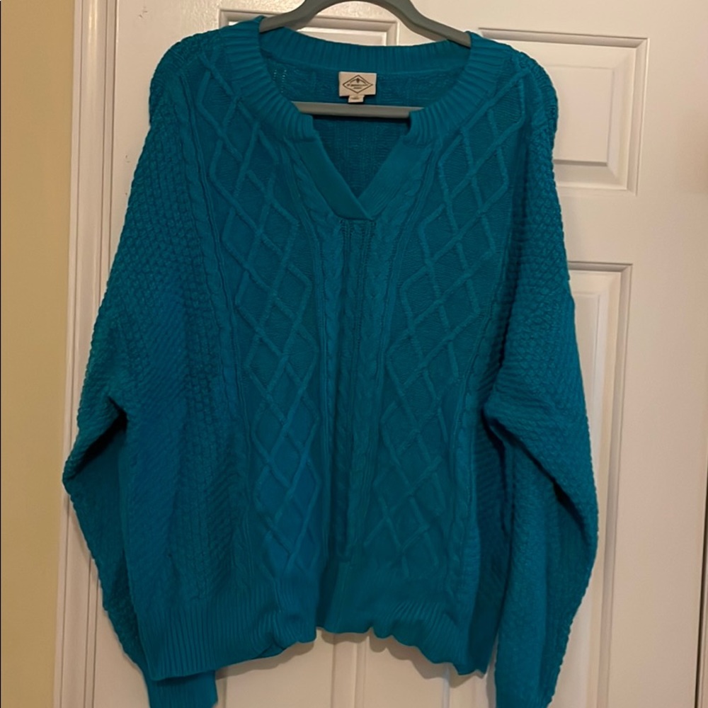 Turquoise sweater